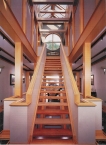 Staircase, modern, wood, CNC, oak