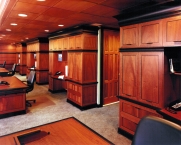 Office, modern, paneling, cabinetry