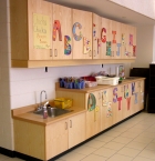 Classroom, cabinets, wood, CNC